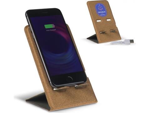 Wireless charger and phone stand cork 5W