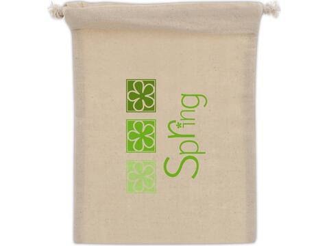 Gift pouch OEKO-TEX® cotton 140g/m² 15x20cm