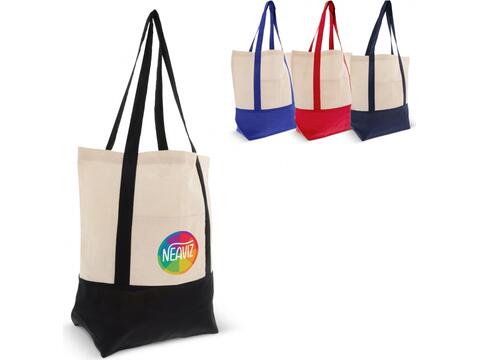 Shopping bag OEKO-TEX® cotton 140g/m² 40x10x35cm