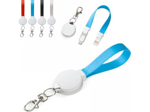 Keychain charging cable 3-in-1