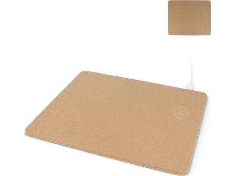 Mousepad with wireless charger recycled paper