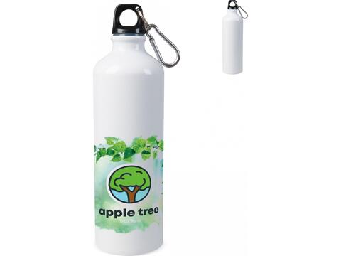 Water bottle aluminum with carabiner sublimation 750ml