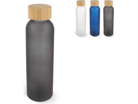 Water bottle glass & bamboo 500ml