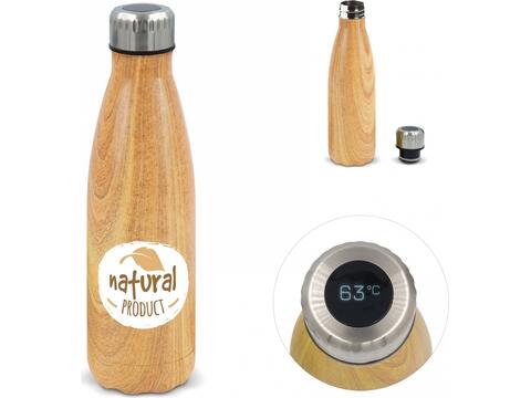 Thermo bottle Swing Wood with temperature display 500ml