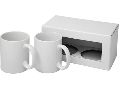 Ceramic mug 2-pieces gift set