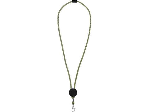 Hagen two-tone lanyard with adjustable disc