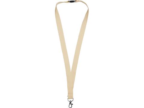 Dylan cotton lanyard with safety clip