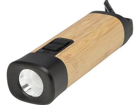 Kuma bamboo/RCS recycled plastic torch with carabiner