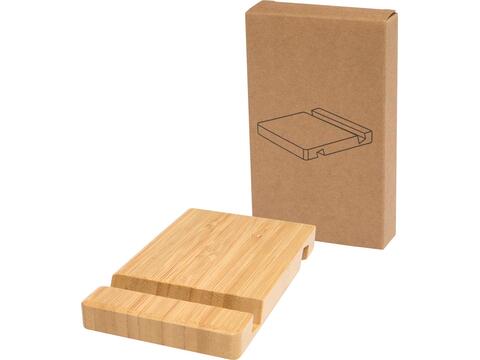 Bubup bamboo 2-angled tablet and phone stand