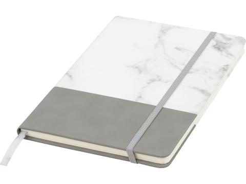 Two tone A5 marble notebook