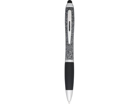 Nash speckled ballpoint pen with stylus