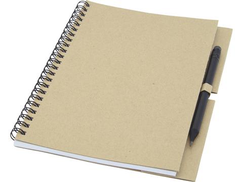 Luciano Eco wire notebook with pencil - medium