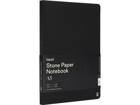 Karst® A5 stone paper hardcover notebook - squared