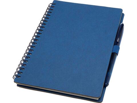 Slate reusable soft cover notebook and pen set (black ink)