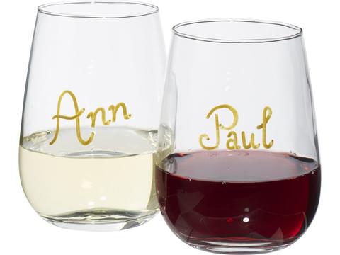 Barola wine glass writing set