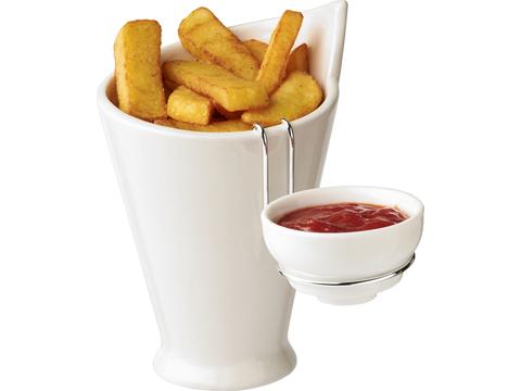 Chase fries and sauce holder