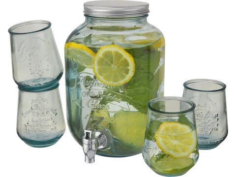 Jardim 5-piece recycled glass set