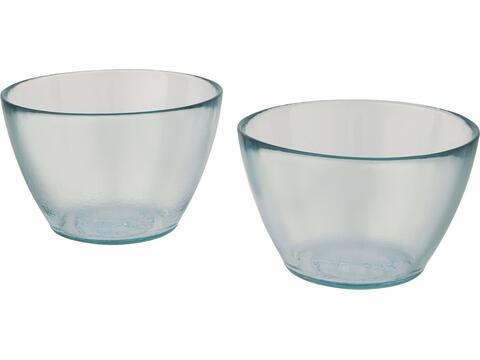 Cuenc 2-piece recycled glass bowl set