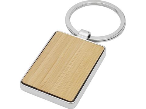 Neta bamboo rectangular keychain