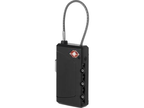 Travel luggage tag & lock