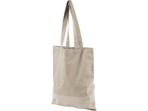 Aylin 140 g/m² silver lines cotton tote bag