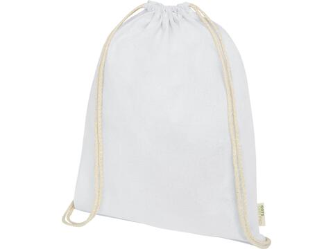 Orissa 140 g/m² GOTS organic cotton drawstring backpack