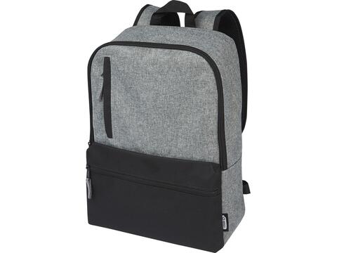 Reclaim 15" GRS recycled two-tone laptop backpack 14L