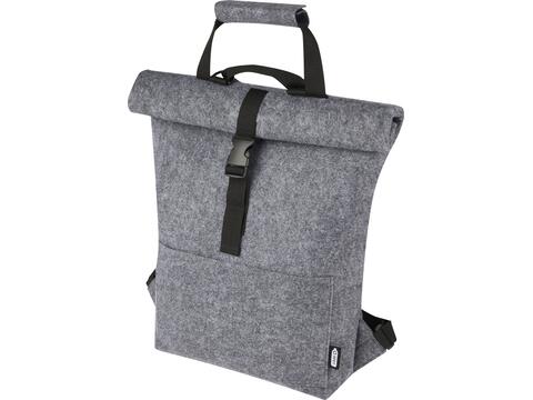 Felta GRS recycled felt roll-top bike bag 13L