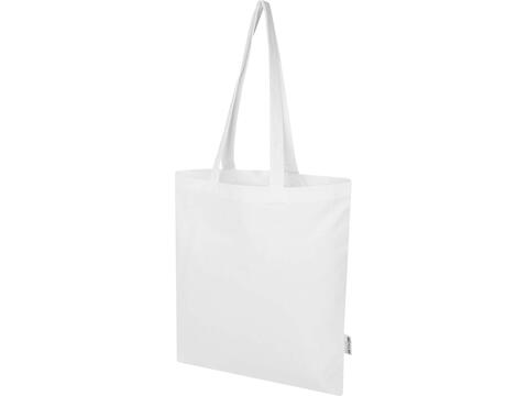 Madras Blend 140 g/m² GRS recycled cotton tote bag 7L