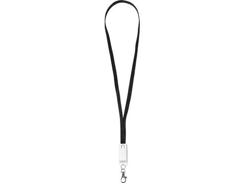 Trace 3-in-1 charging cable with lanyard
