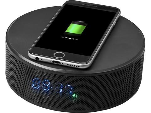 Circle wireless charging alarm clock speaker
