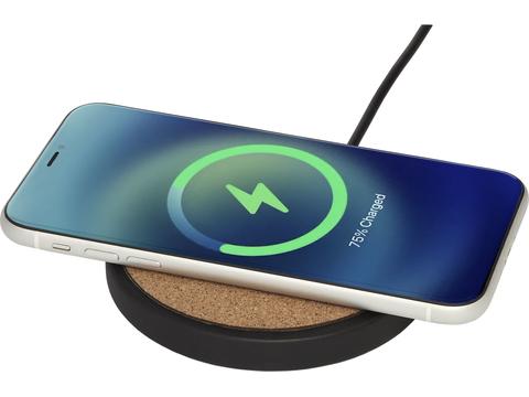 Kivi 10W limestone/cork wireless charging pad