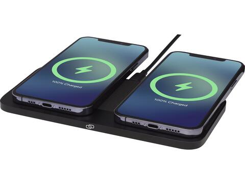 Hybrid 15W premium dual wireless charging pad