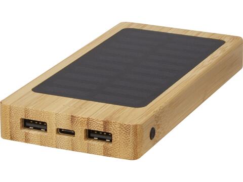 Alata 8000mAh bamboo solar power bank