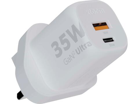 Xtorm XEC035 GaN² Ultra 35W wall charger - UK plug