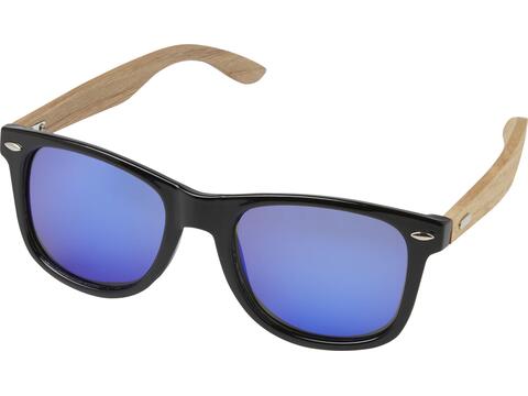 Hiru rPET/wood mirrored polarized sunglasses in gift box