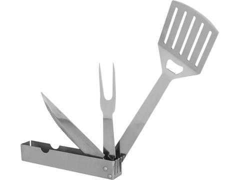 3-in-1 foldable BBQ tool