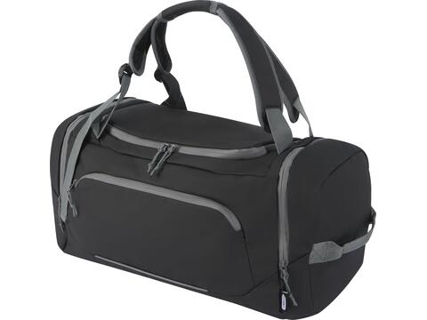 Aqua GRS recycled water resistant duffel backpack 35L