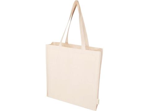 Orissa 180 g/m² GOTS organic full gusset tote bag 14L