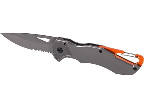 Deltaform knife with carabiner