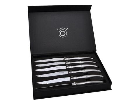 Set of 6 steak knives 'Laguiole', stainless steel