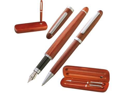 Rosewood pen set in stylish case