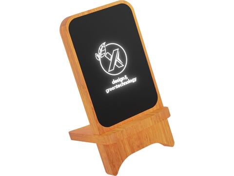 SCX.design W16 10W light-up wireless wooden stand