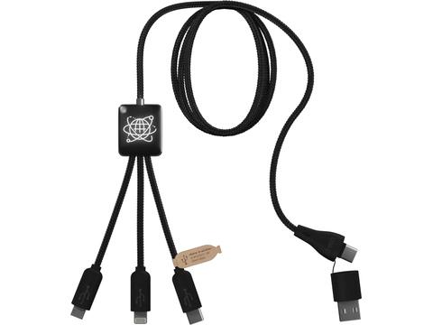 SCX.design C45 5-in-1 rPET charging cable with data transfer