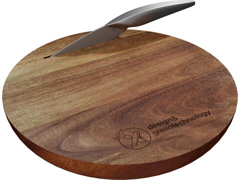 SCX.design K03 wooden cutting board and knife set