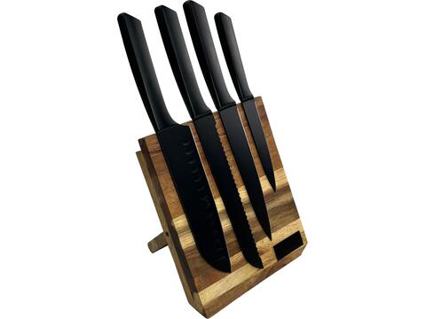 SCX.design K04 kitchen knives and cutting board set