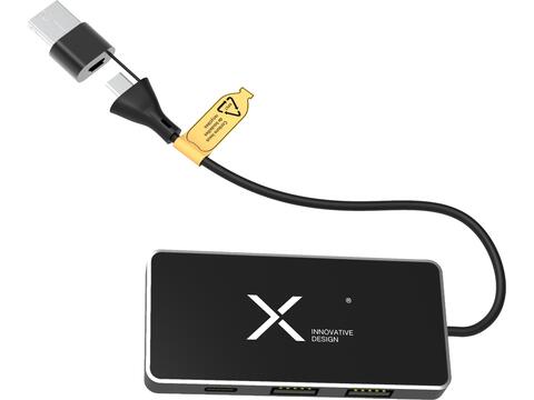 SCX.design H20 8-in-1 USB hub with dual input and 6-ports