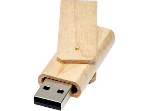 Rotate wooden USB