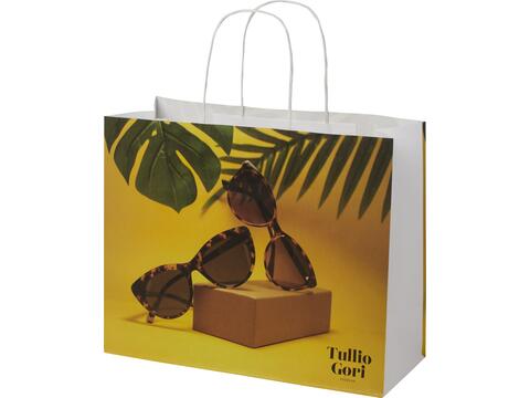 Kraft paper bag with twisted handles - large