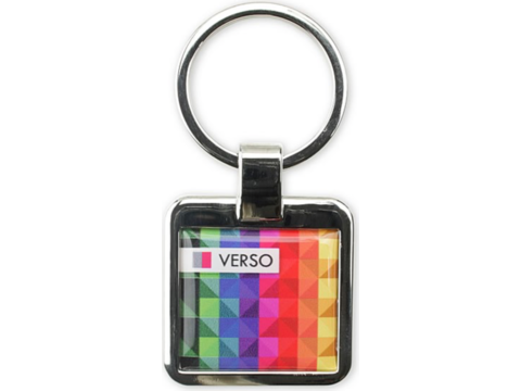 Metal Keyring Square Logotop